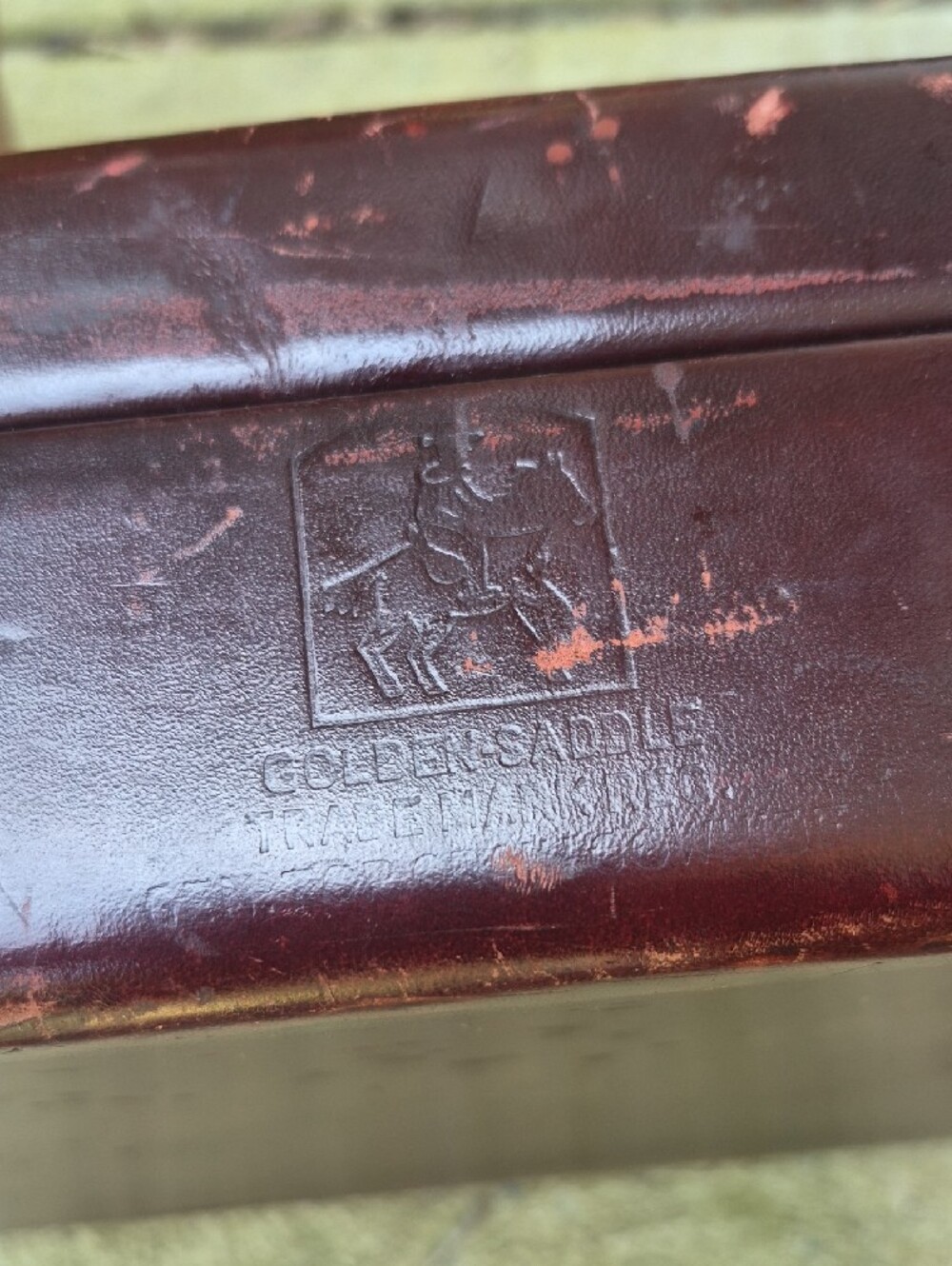 Classic Brown Leather Briefcase with Gold Hardware - Picture 15 of 15